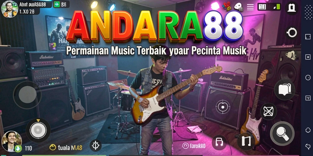 Gameplay ANDARA88 yang menampilkan berbagai genre musik menarik.