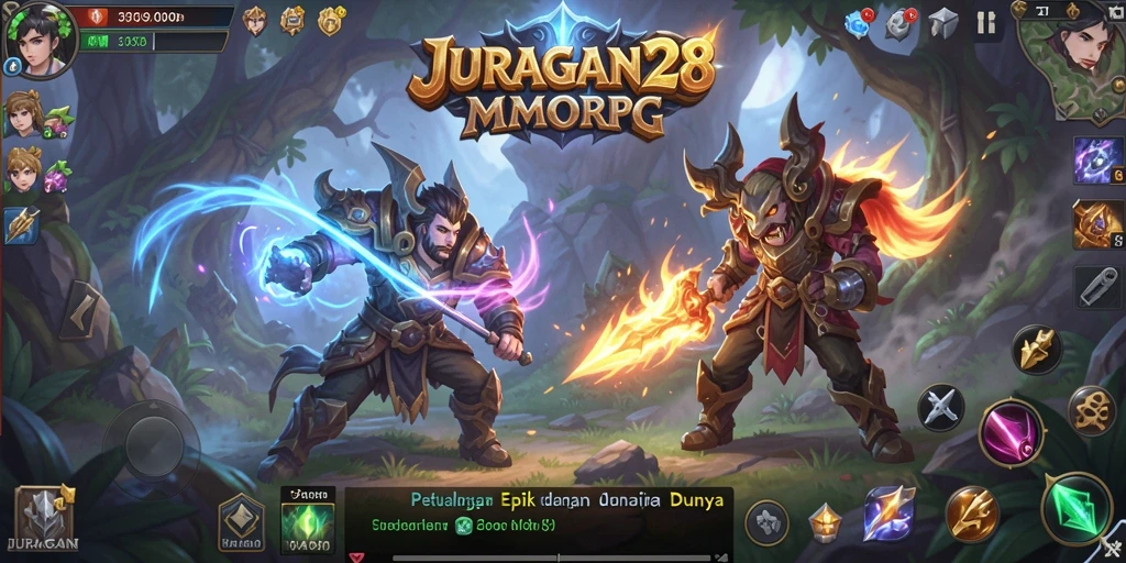 Tampilan menarik dari gameplay <strong>JURAGAN28</strong> dengan aksi pertarungan seru.
