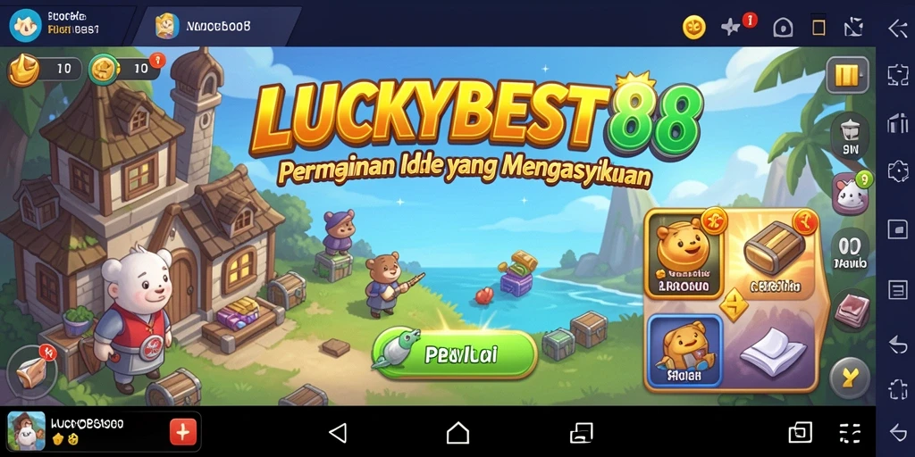 Tampilan gameplay LUCKYBEST88 yang menarik dan adiktif.