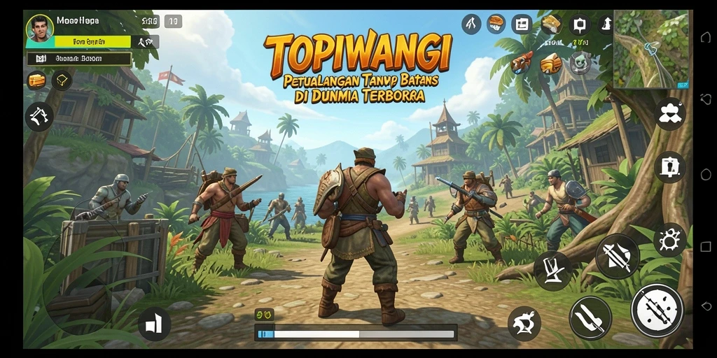 Tampilan menakjubkan gameplay Open World di TOPIWANGI.